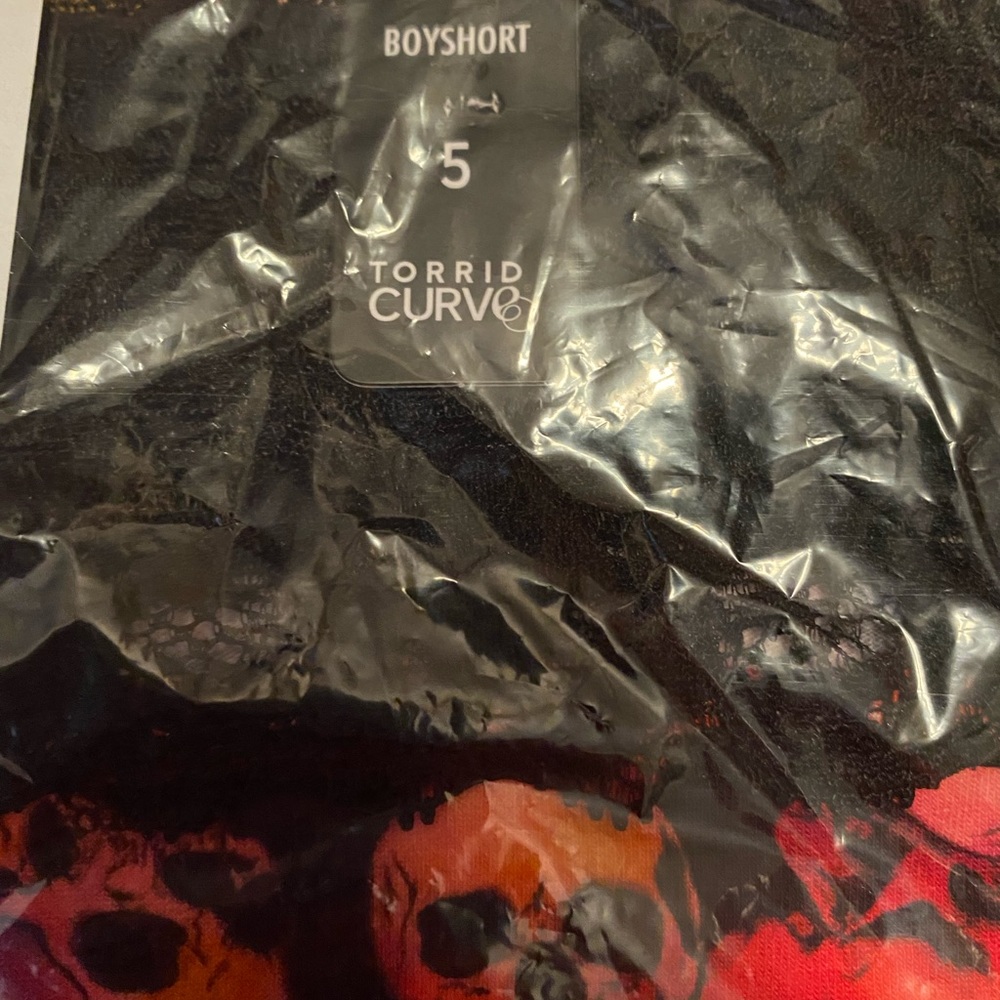 Torrid Curve Boy Shorts Skulls and Lace Panties. NWT!! - Picture 3 of 6